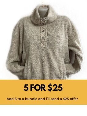Forever 21. High neck, teddy top.
CLEARANCE 5 for $25